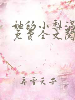 她的小梨涡谢辞免费全文阅读