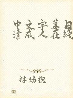 中文字幕日韩高清成人在线