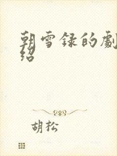 朝雪录的剧情介绍