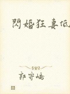 闪婚狂妻低调点