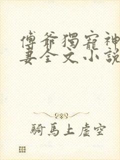傅爷独宠神秘娇妻全文小说