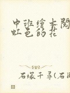 中班绘本阅读彩虹色的花
