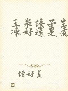 玉米棒子生的冷冻好还是煮熟冷冻好