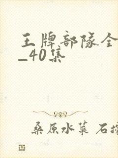 王牌部队全集1_40集