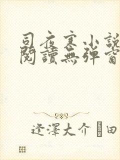 司夜寒小说免费阅读无弹窗