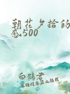 朝花夕拾的读后感500