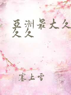 亚洲最大久久久久久