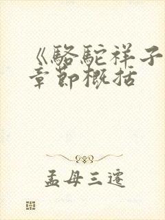 《骆驼祥子》各章节概括