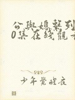 公与媳系列100集在线观看