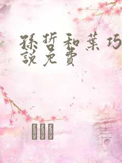 孙哲和叶巧的小说免费