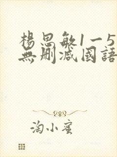 杨思敏1一5集无删减国语