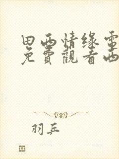 田西情缘电视剧免费观看西瓜