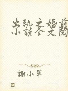 出轨之婚前有爱小说全文阅读