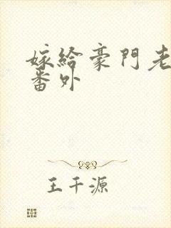 嫁给豪门老男人番外