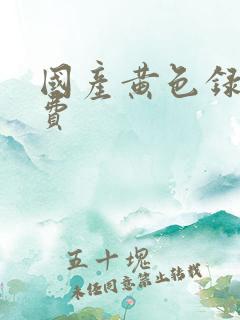 国产黄色录像免费