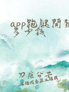 app跑腿开发多少钱