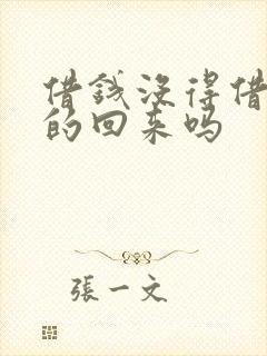 借钱没得借条要的回来吗