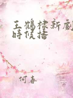 王鹤棣新剧什么时候播