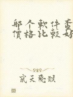 哪个软件查车辆价格比较好