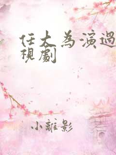 任大为演过的电视剧