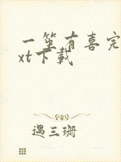 一笙有喜完本txt下载