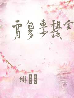 面包车租金一个月多少钱
