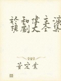 于和伟主演的电视剧大全集免费