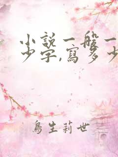 小说一般一章多少字,写多少章