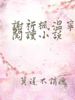 谢祈枫温宁全文阅读小说