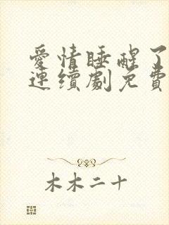 爱情睡醒了电视连续剧免费观看