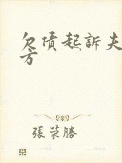 欠债起诉夫妻一方