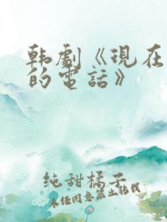 韩剧《现在拨打的电话》