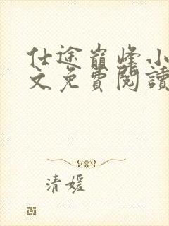 仕途巅峰小说全文免费阅读