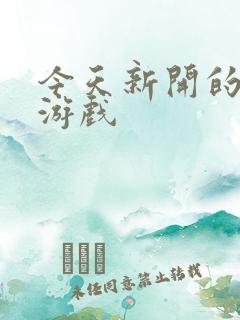 今天新开的网页游戏