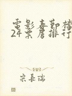 电影春节档2024票房排行榜