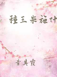 种玉米施什么肥