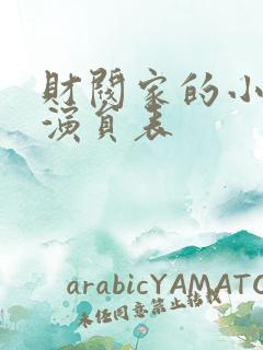 财阀家的小儿子演员表