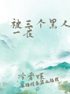 被三个黑人猛操一夜