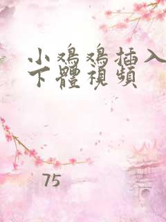 小鸡鸡插入女生下体视频