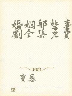 婚姻那些事电视剧全集免费观看完整版