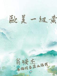 欧美一级黄大片