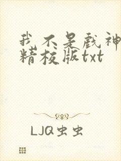 我不是戏神完整精校版txt