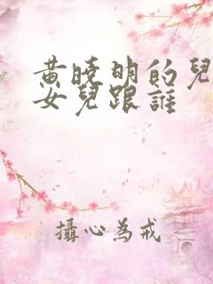 黄晓明的儿子和女儿跟谁