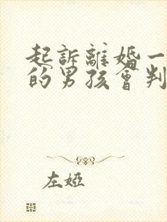起诉离婚一岁多的男孩会判给谁