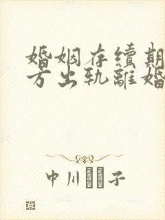婚姻存续期间男方出轨离婚财产如何分配