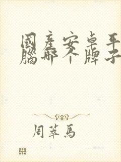 国产安卓平板电脑哪个牌子好