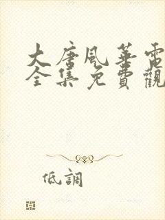 大唐风华电视剧全集免费观看高清