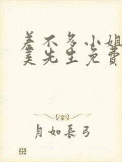 差不多小姐和完美先生免费观看