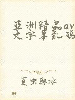 亚洲精品av中文字幕乱码