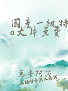 国产一级特黄aa大片免费